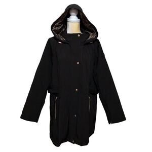 Jessica Simpson NWOT Black Softshell Trench Coat Women 1X
